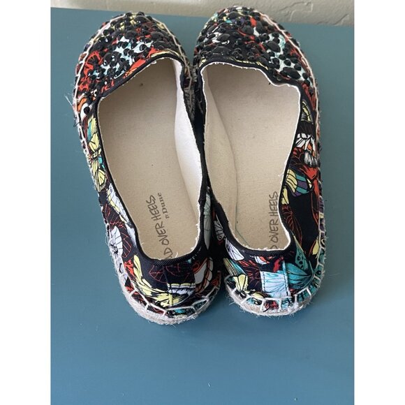 Head Over Heels by Dune Sequins Butterflies Espadrilles Women's Size 8 - Picture 8 of 9